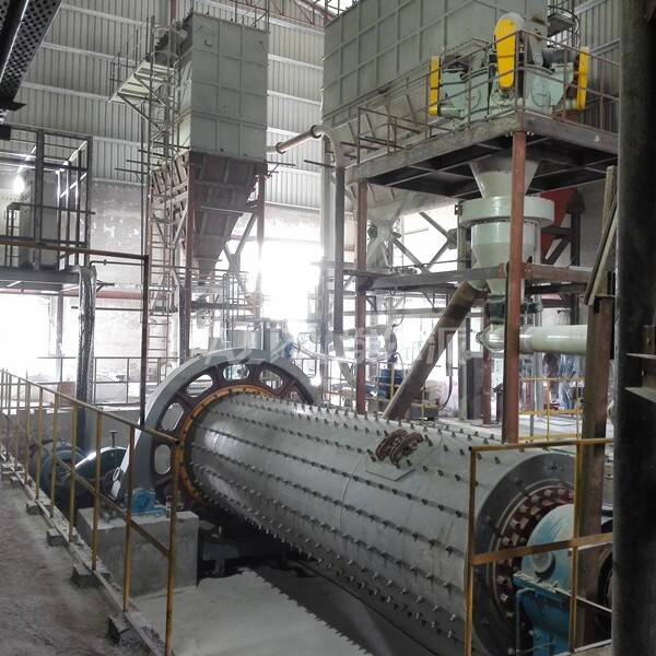 重晶石球磨分級生產線
